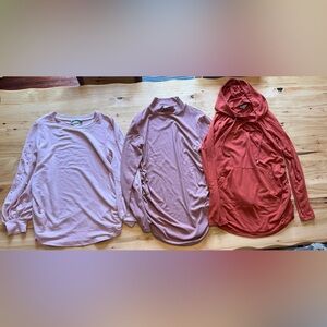 Three Long Sleeve Medium Maternity Tops